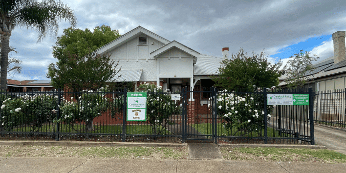 View from the street of the front facade of Cerebral Palsy Alliance Dubbo