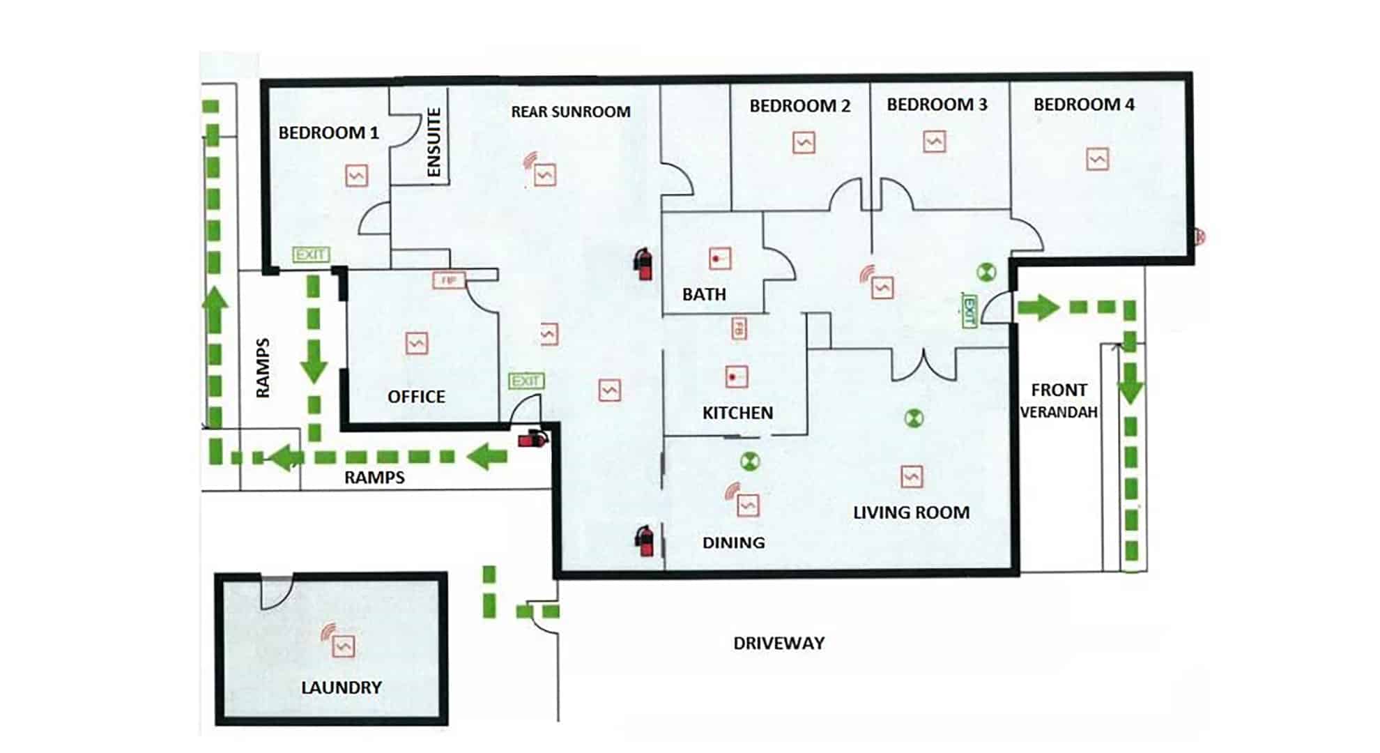 The floor plan of the Denistone 1 property