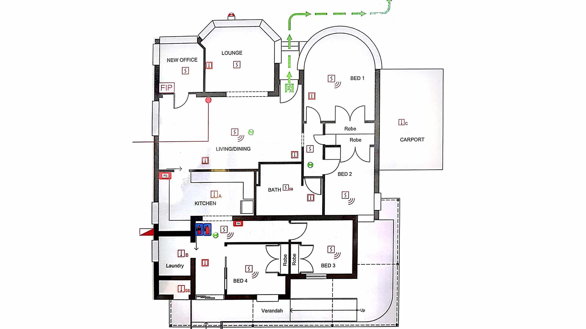 Floor plan of the Pennant Hills 1 property