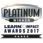 Platinum winner Learn x impact awards 2017