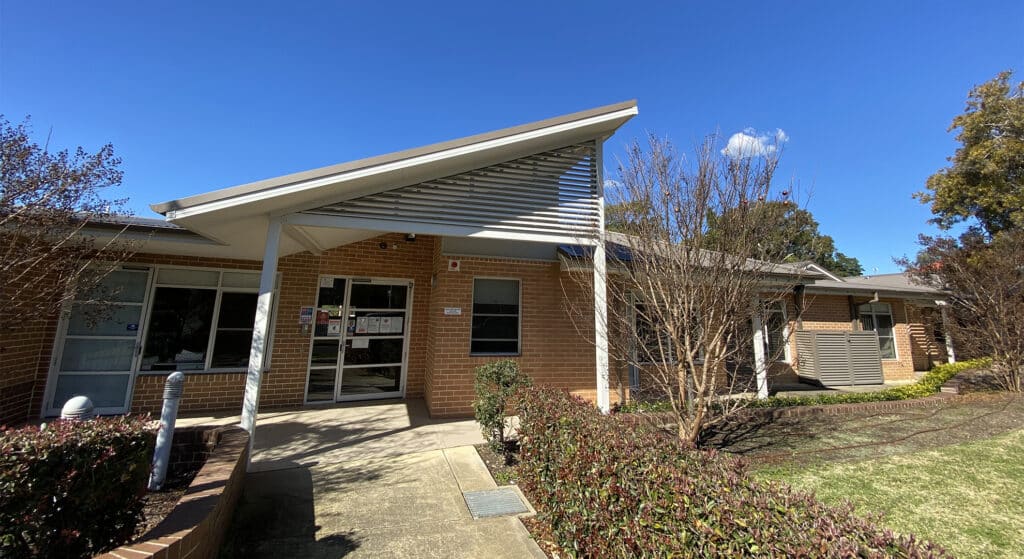 Front view of brick building Narraweena 1