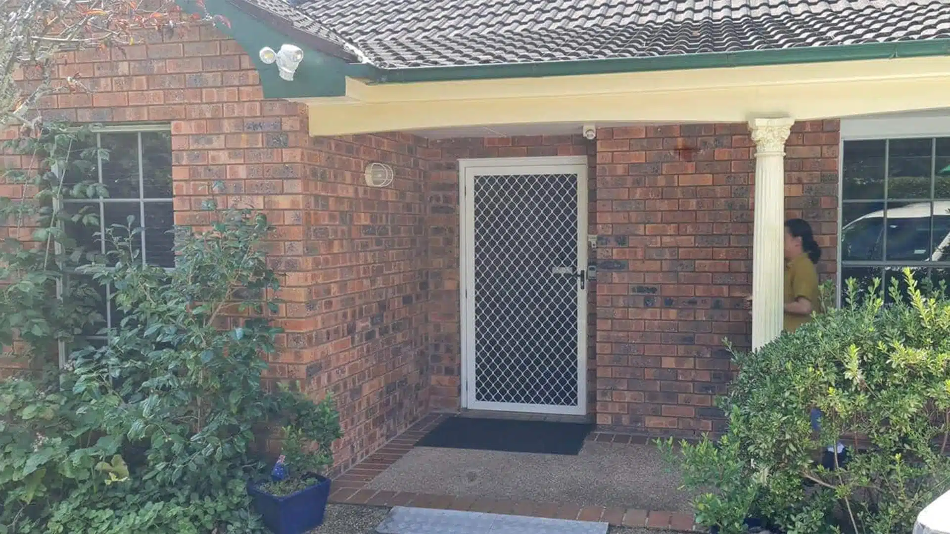 View of the front entrance at the Terry Hills 1 house