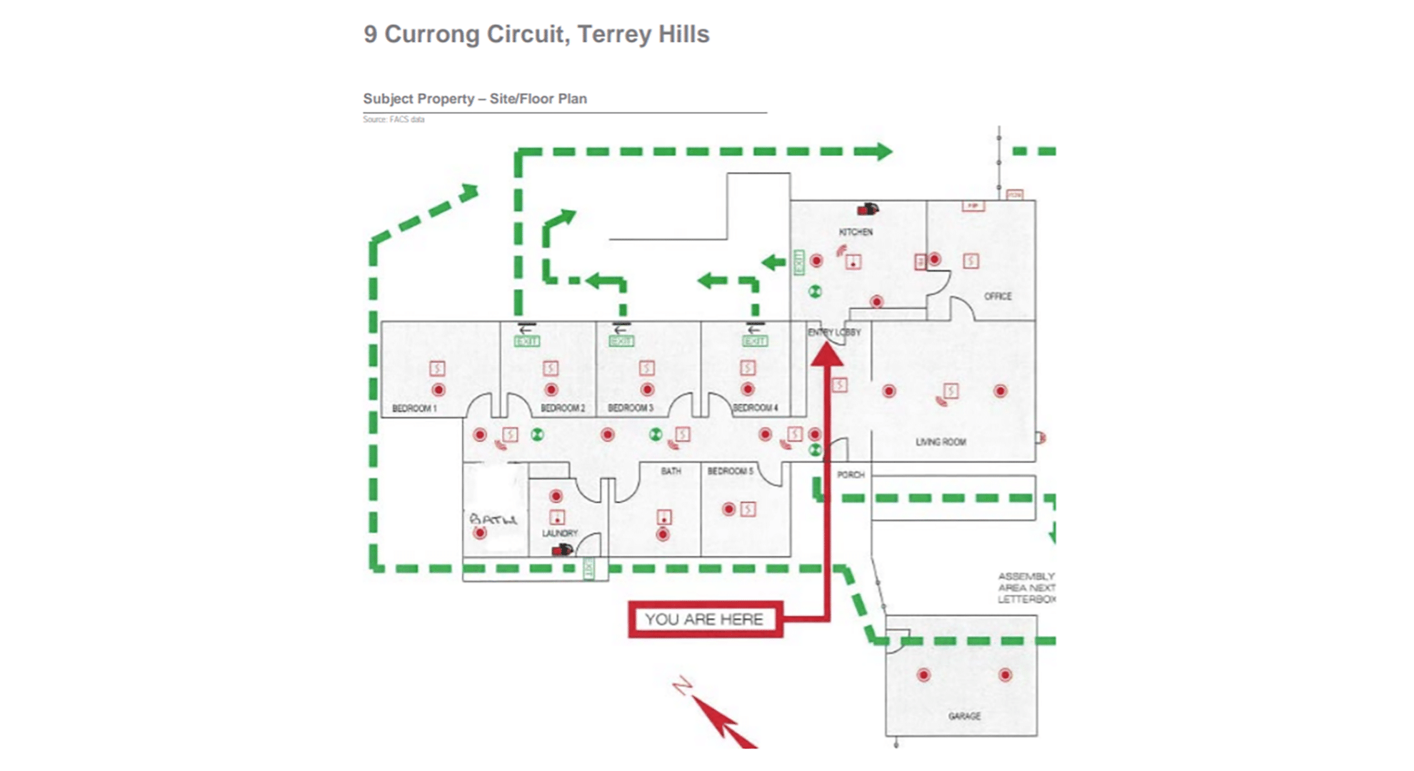 Floor plan for Terrey Hills 3 property