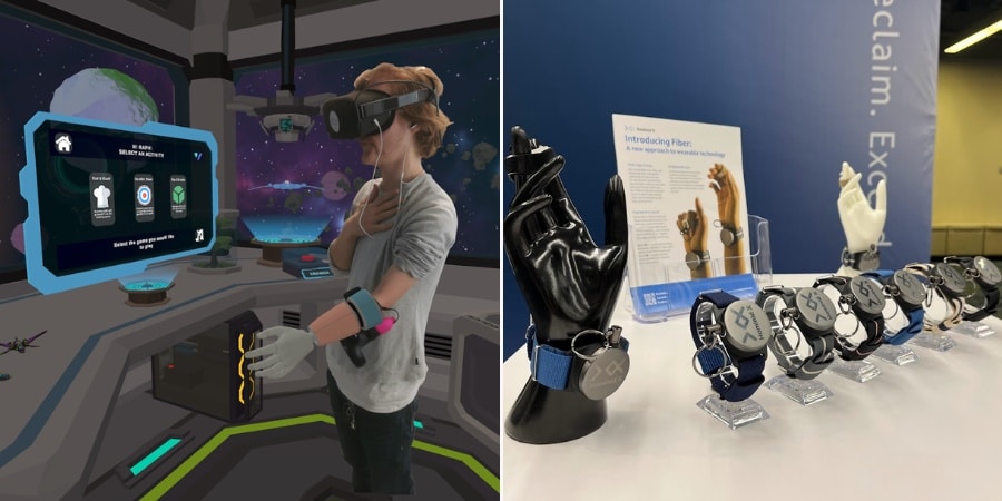 VR technology and a wrist device from Remarkable's 2023 global accelerator cohort