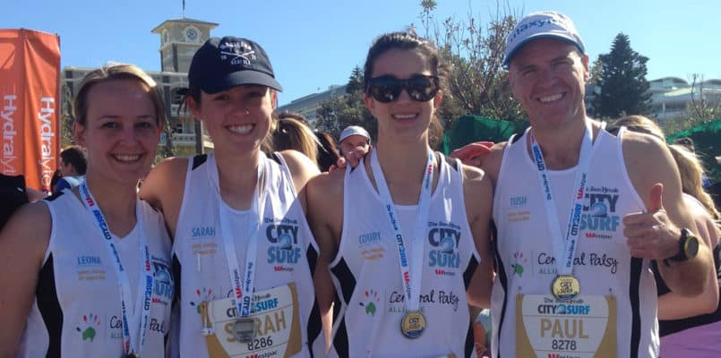 Four participants from the City to Surf