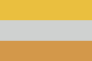part of disabilty pride flag - striped yellow and white