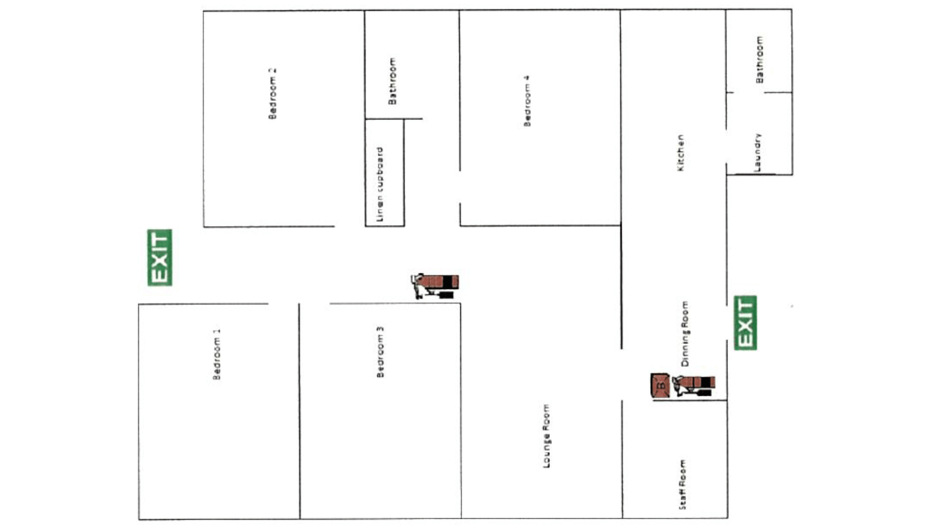 Floor plan of the Ashfield property.
