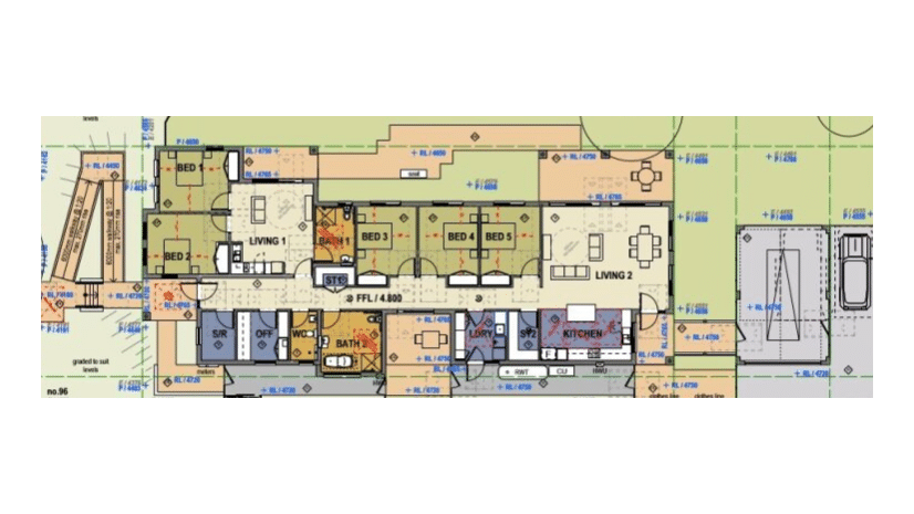Floor plan of the stockton property