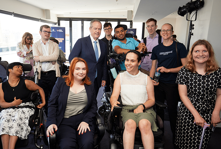 CPActive members with attendees and panel members at the NDIS review