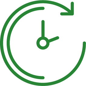 Clock icon symbalising speed