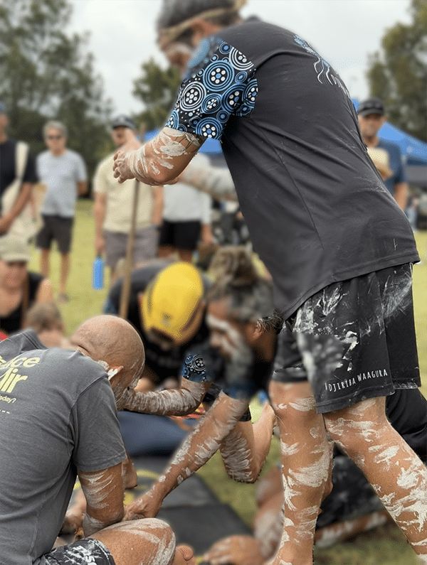Aboriginal art creation at the Blak Market
