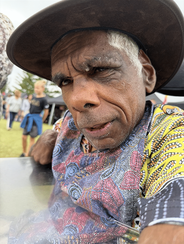 Gary at the Kyeemagh Blak Market