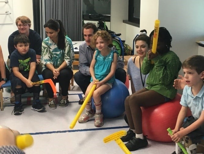 Children attending the HABIT-ILE camp, part-taking in group activities.