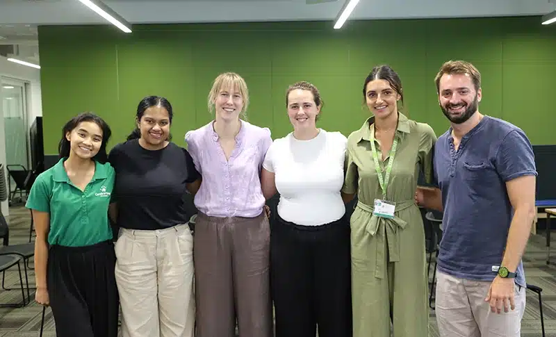 Habit-ile Therapists Sharon Nguyen, Sachini Lokuwithanage, Breyana Stefens-Hofner, Allira Evans, Ella Teague, Kristian Budini