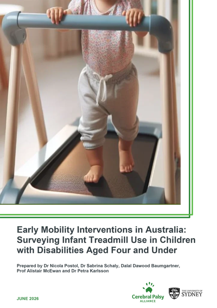 Early Mobility Interventions in Australia Surveying Infant Treadmill Use in Children With Disabilities Aged four and under report