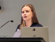 Hannah Croker during her lived-experience address at the cmv workshop in victoria