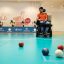 Aaryan Shah playing boccia