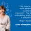 Sophie M with quote "the insights and ideas from people with lived experience is really important. THis is our aim... embedding lived experience in everything we do."